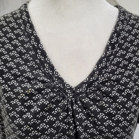 Woman Within Printed Shirred Tunic - Picture 3 of 6